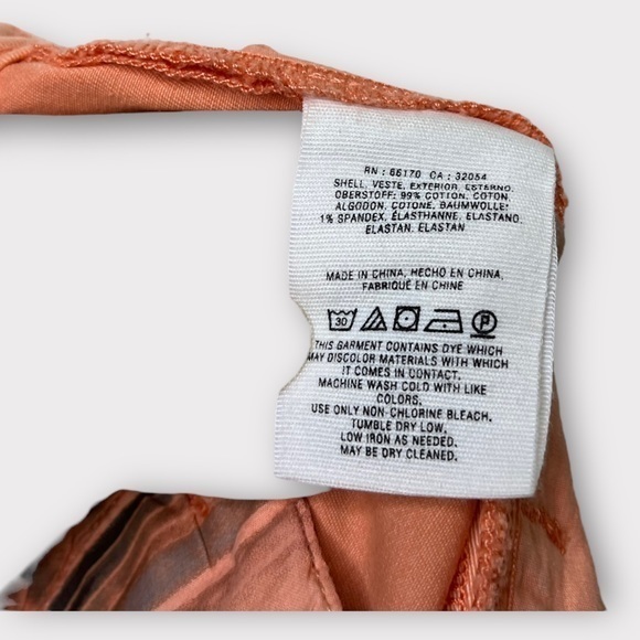 Coral Anthropologie Rolled Cuffed Chino Shorts 28 Waist‎ - Picture 9 of 11